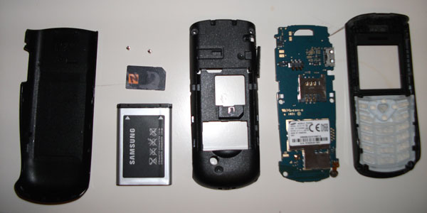 Samsung phone teardown