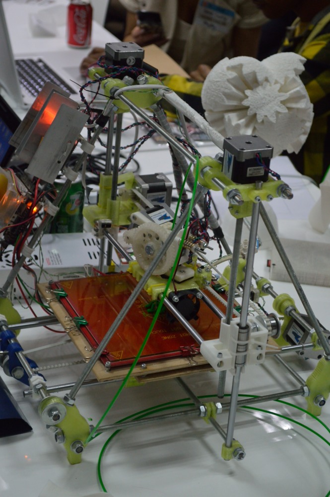 A Prusa Mendel RepRap 3D printer